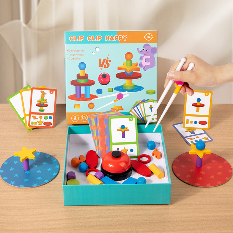 Board Game Design - Wooden Stacking Blocks Shape Sorting Stacking