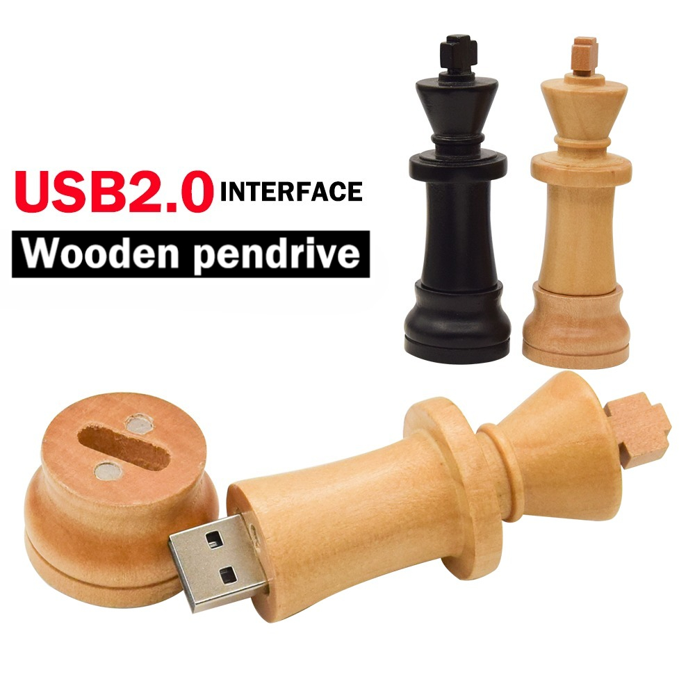 Board Game Oath - Wooden International Chess USB Flash Drive