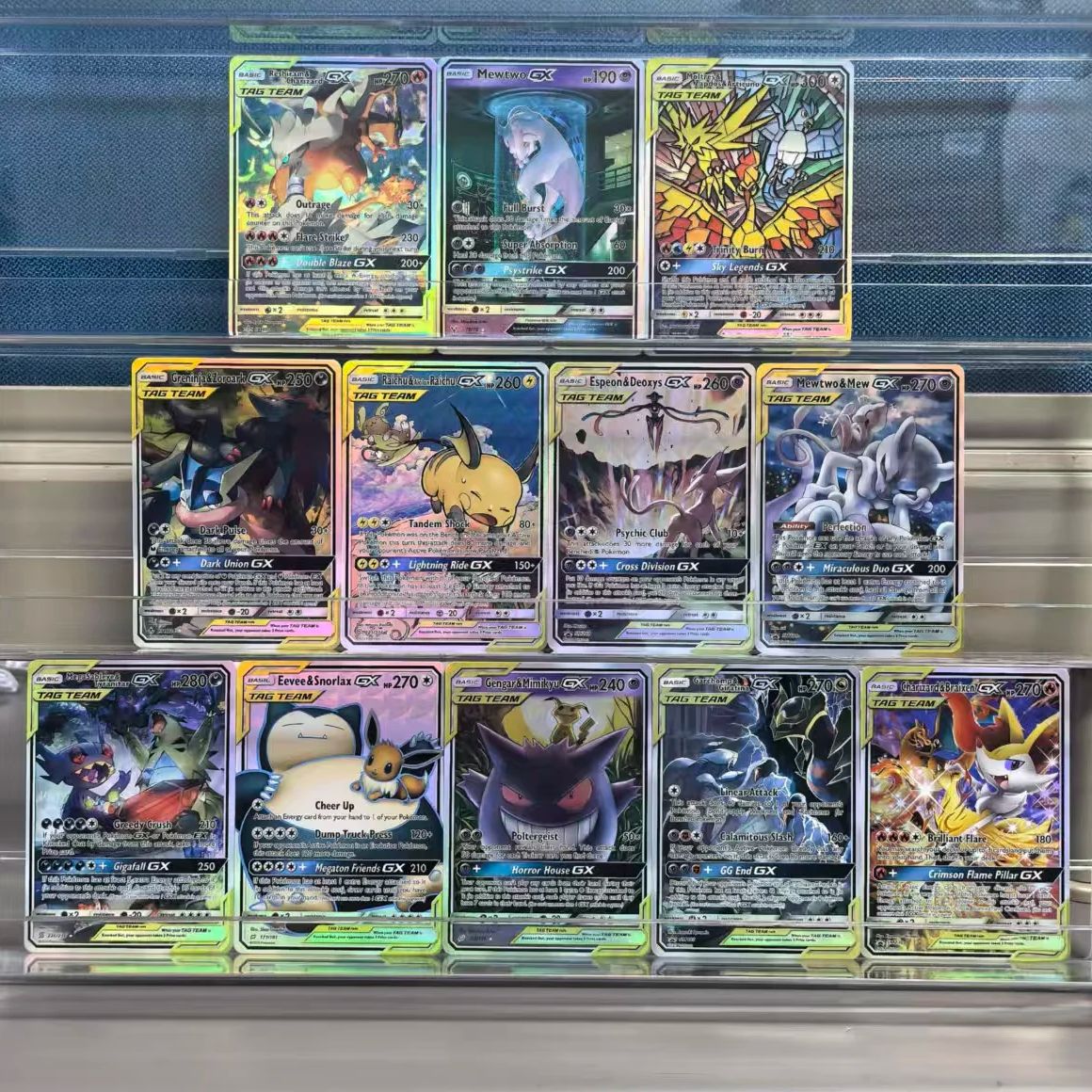 Board Game Anime - 12Pcs English Pokemon Collection Cards TAG
