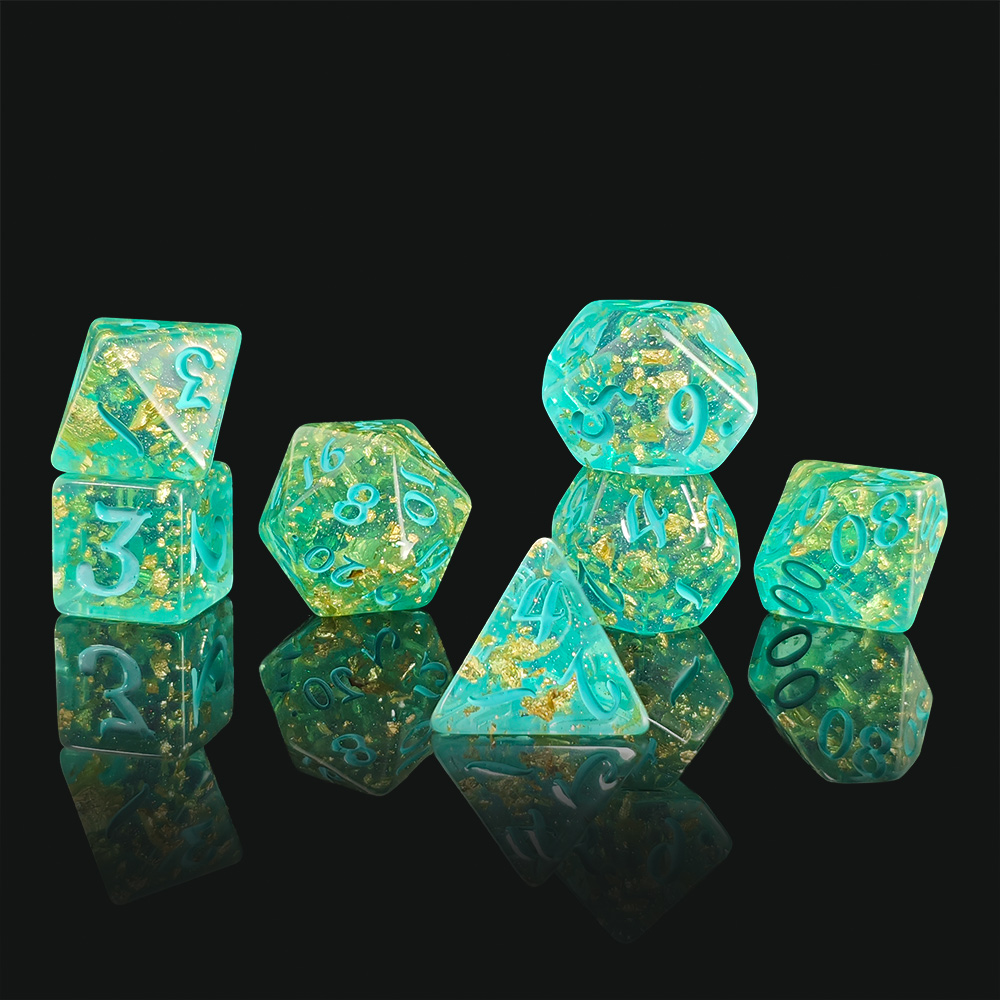 Board Game Arena - 7Pcs/set Glitter Dice Set DnD RPG