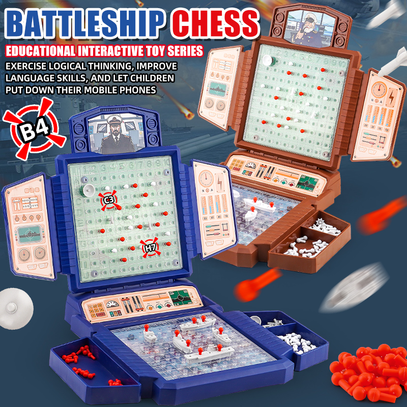 Board Game Strategi - Puzzle Children'S Naval Battle Battleship Chess