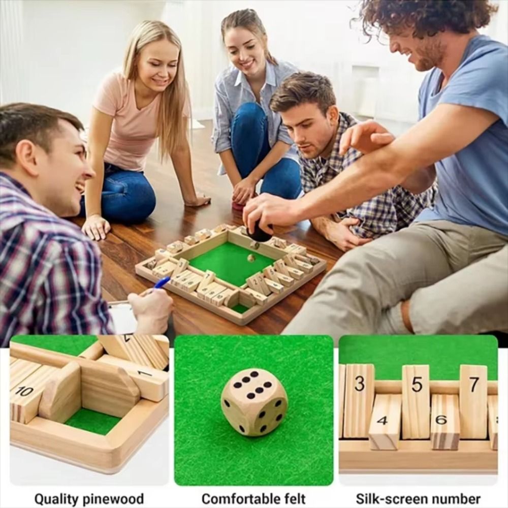 Board Game Simple - Shut The Box Table Board Game