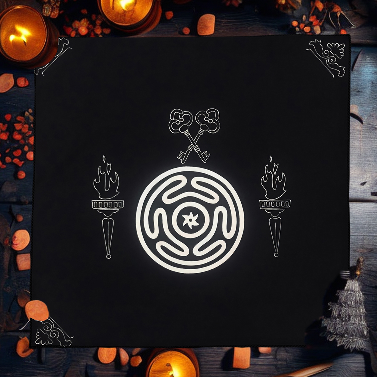 Board Game Maker - Hecate Goddess Tarot Tablecloth Tarot Spread