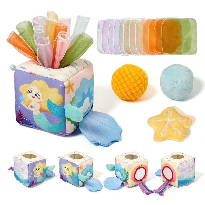 Board Game Nature - Baby Montessori Toy cotton Magic Tissue