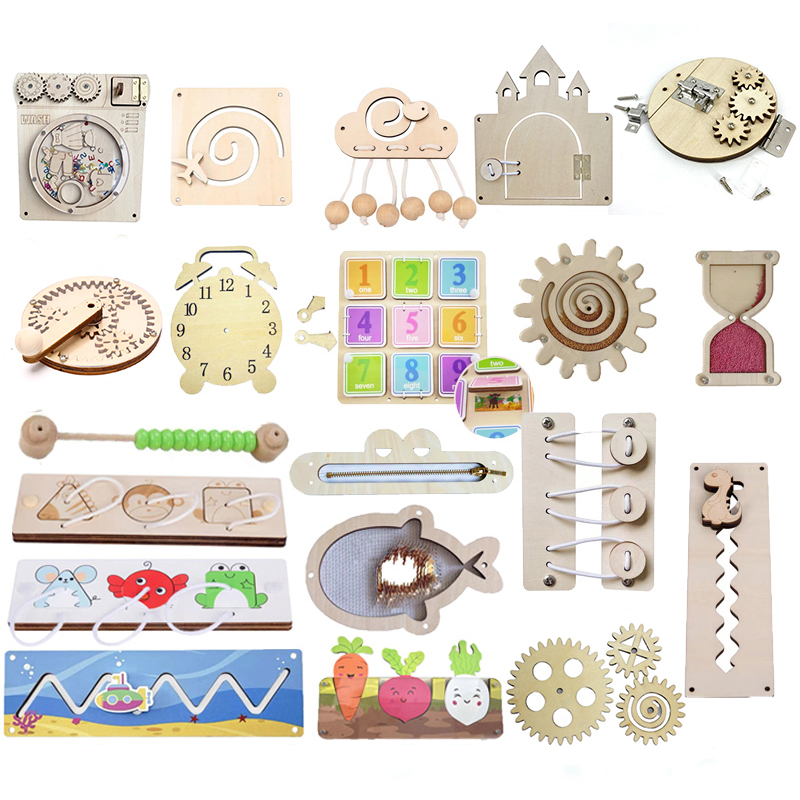 Board Game Education - Baby Busy Board Accessories Montessori Toys