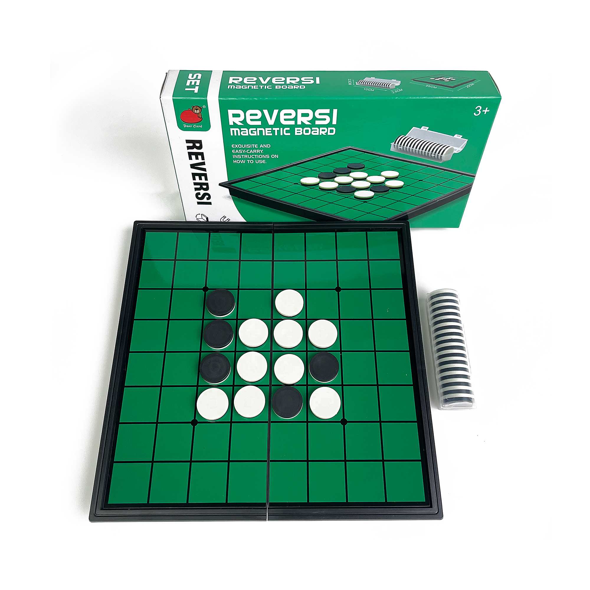 Board Game Arena - 25x25 Foldable Magnetic Reversi Board Game