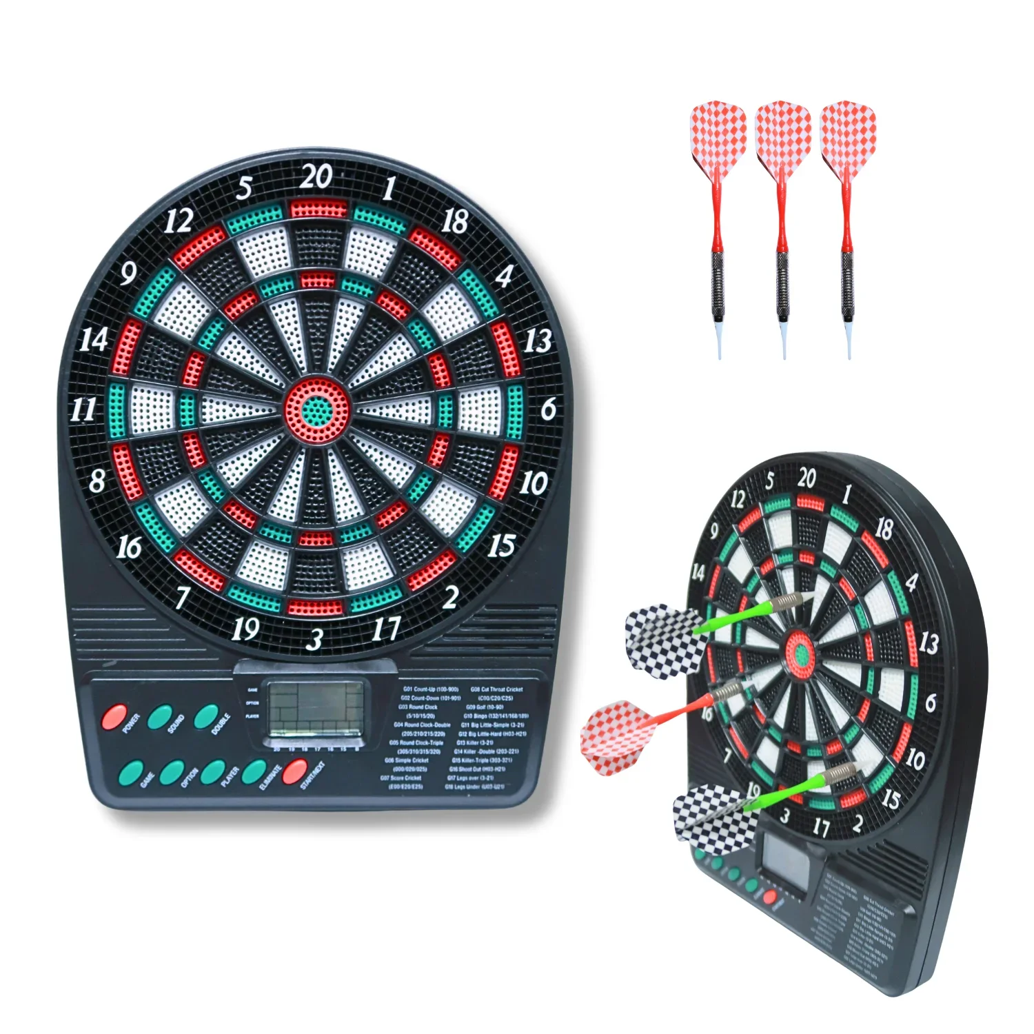 Board Game Arena - Portable Electronic Dartboard - Wall-Mount &