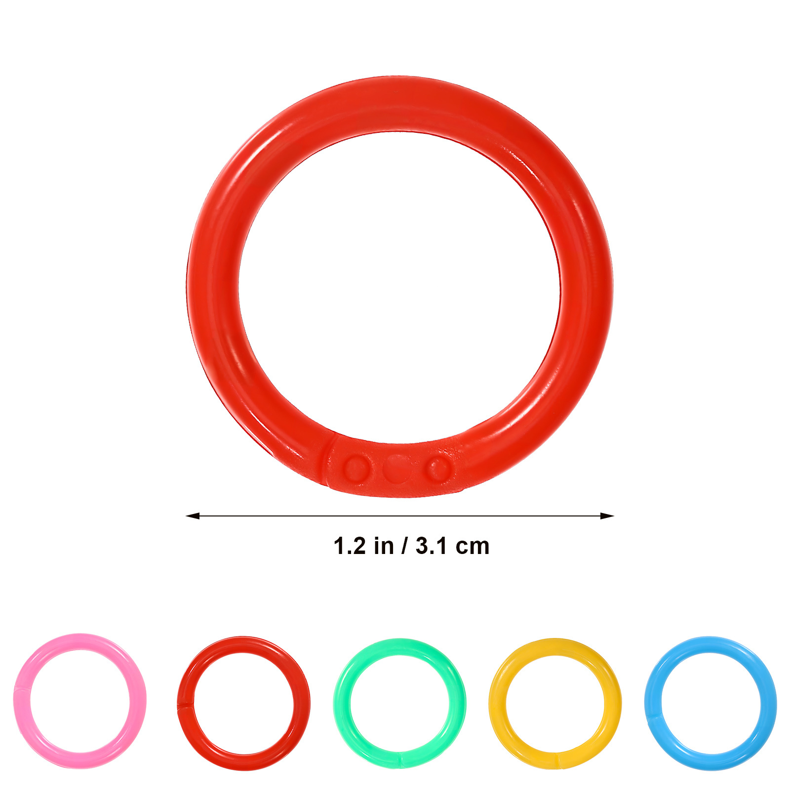 120Pcs Binding Rings Plastic B - Board Game Book ulasan dan harga