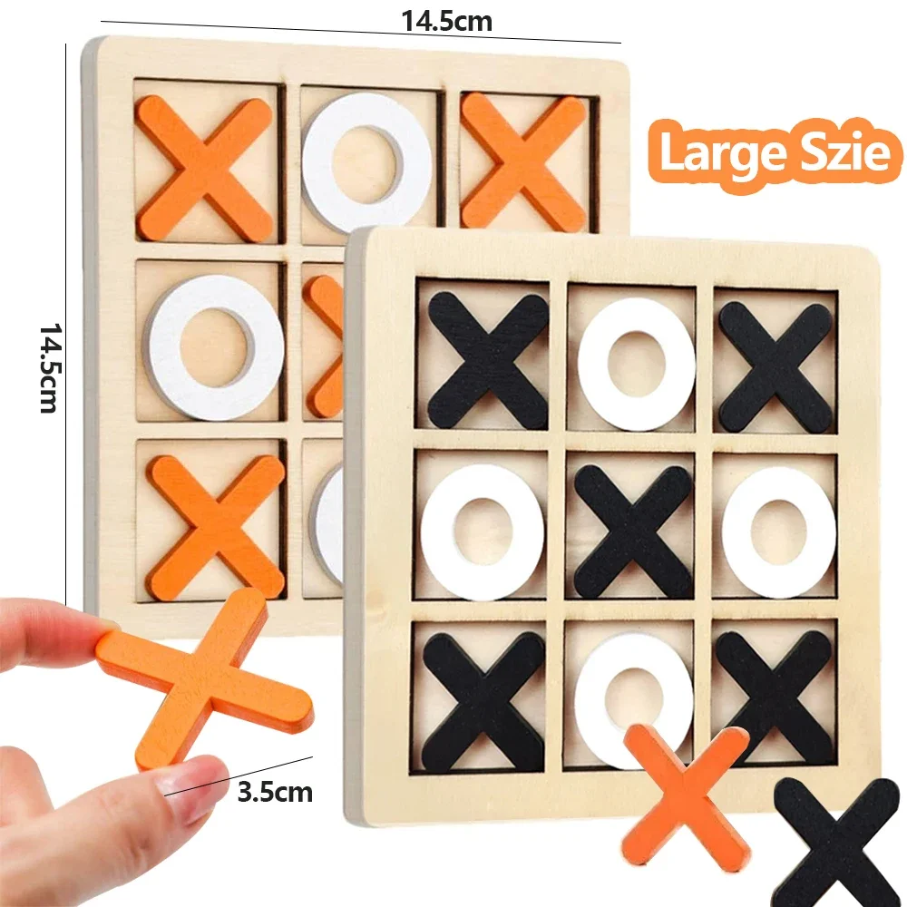 Wooden XO Tic Tac Toe Game Min - Board Game Education ulasan dan harga