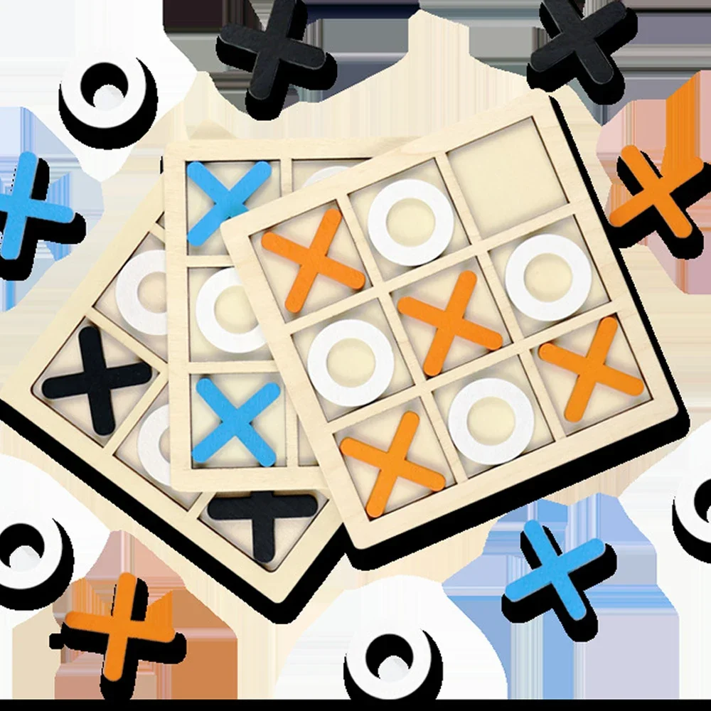 Wooden XO Tic Tac Toe Game Min - Board Game Education ulasan dan harga