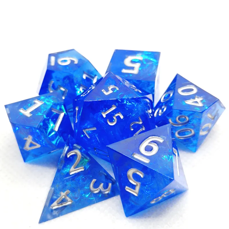 7PCS resin sharp polyhedral di - Dice Set Polyhedral ulasan dan harga