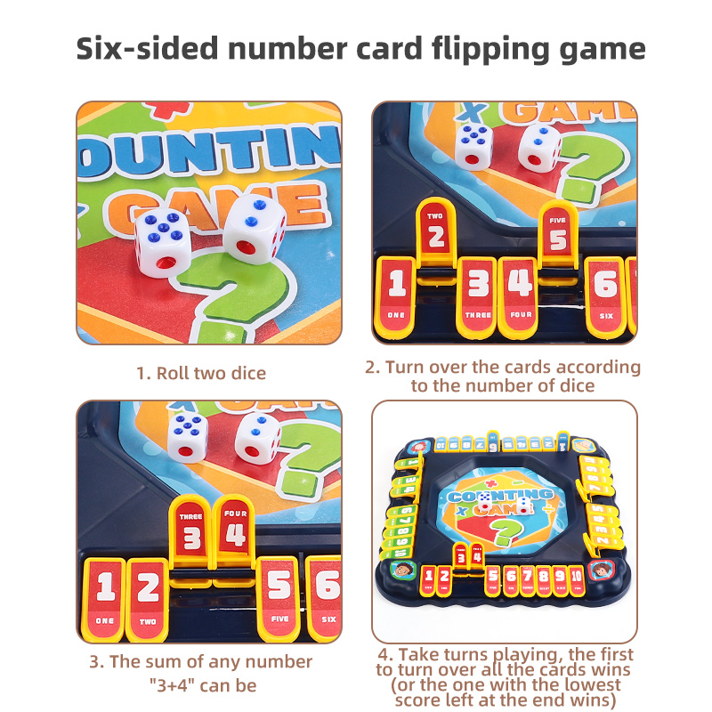Blue Number Flip Tabletop Game - Board Game Arena ulasan dan harga