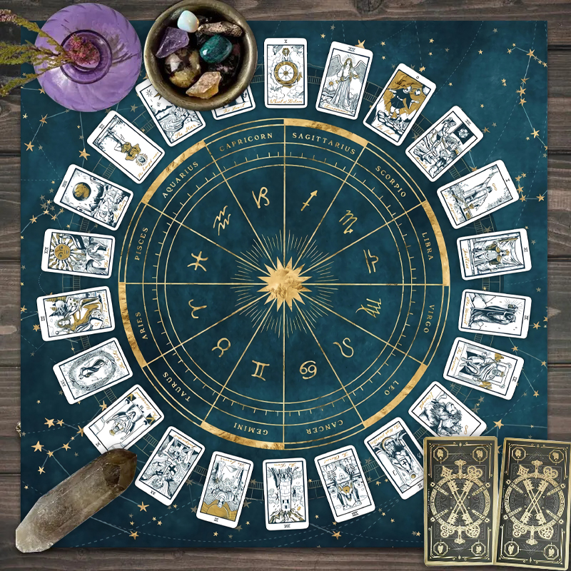 1pc Tarot Card Tablecloth, 12  - Board Game Maker ulasan dan harga