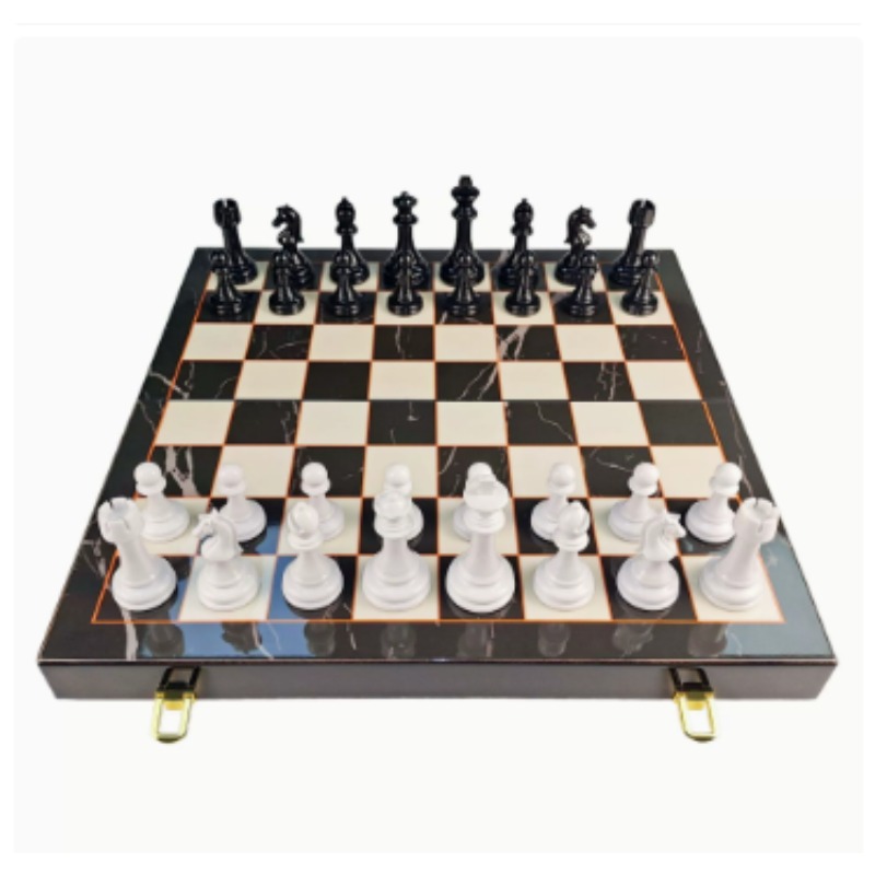 High-End Solid Wood Marble Pat - Board Game Education ulasan dan harga