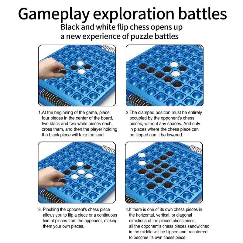 Dual-Side Flip Board Strategy  - Board Game Strategi ulasan dan harga