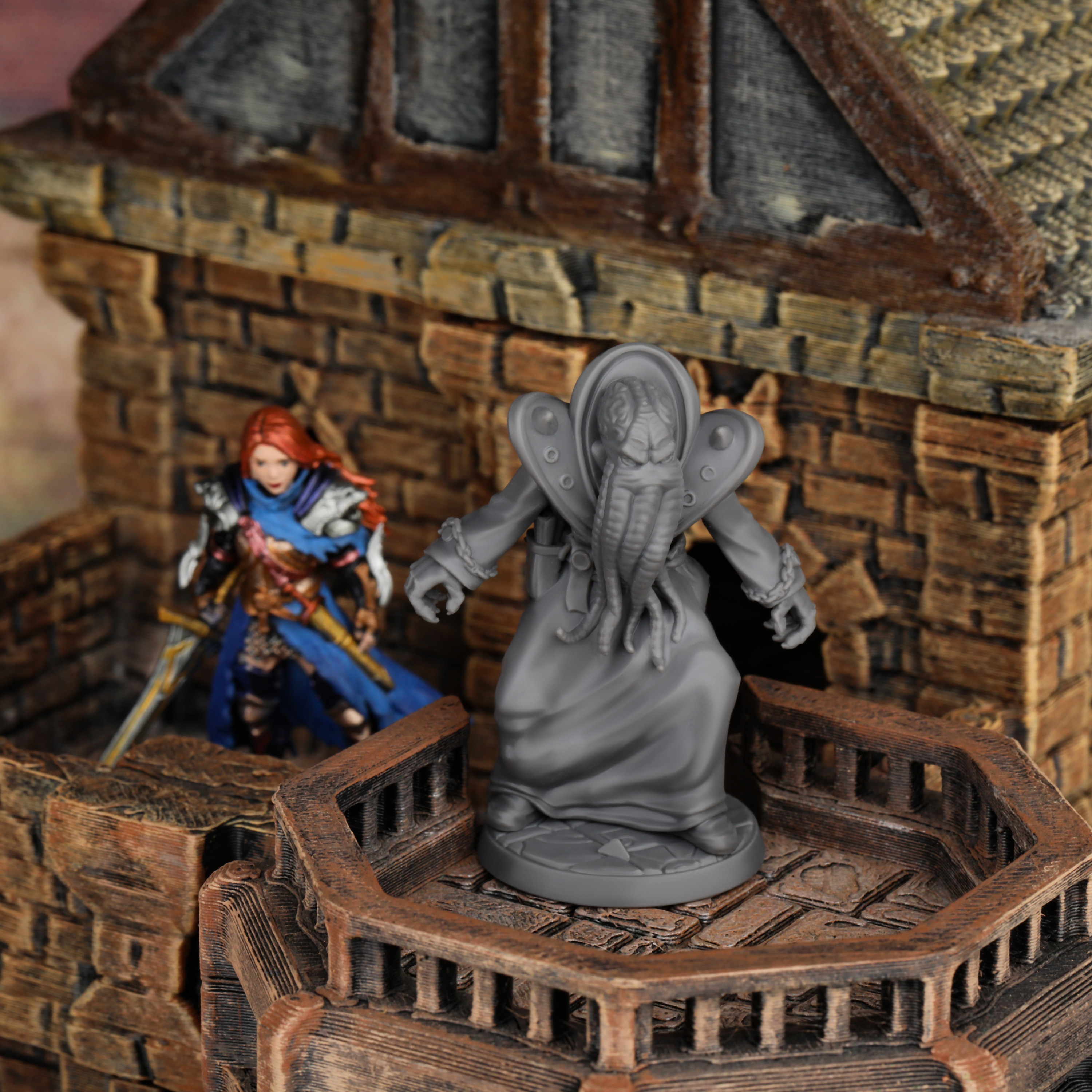 25mm Mindflayer Miniature - Fa - Board Game Villainous ulasan dan harga