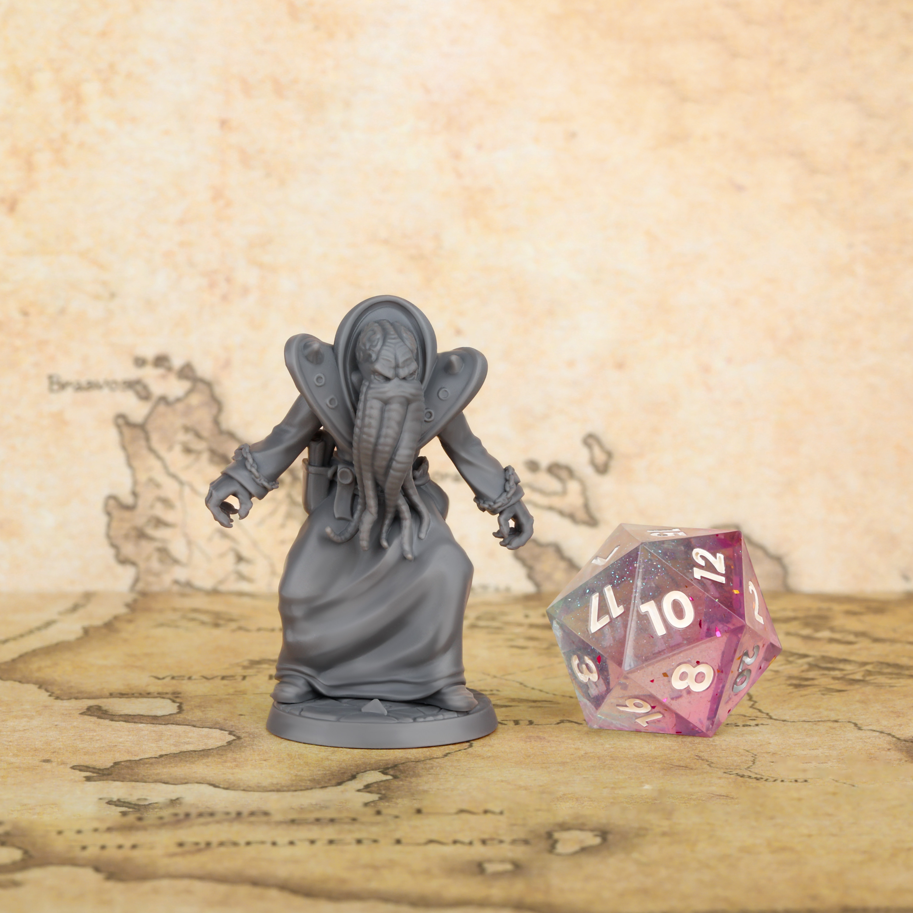 25mm Mindflayer Miniature - Fa - Board Game Villainous ulasan dan harga