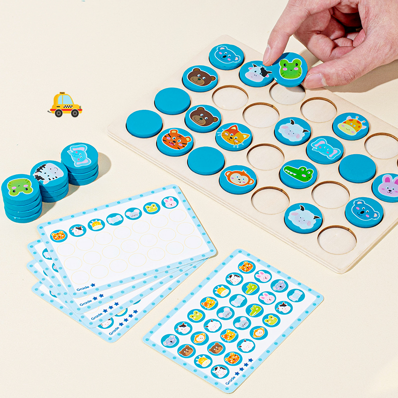 Wooden Memory Chess for Childr - Board Game Oath ulasan dan harga