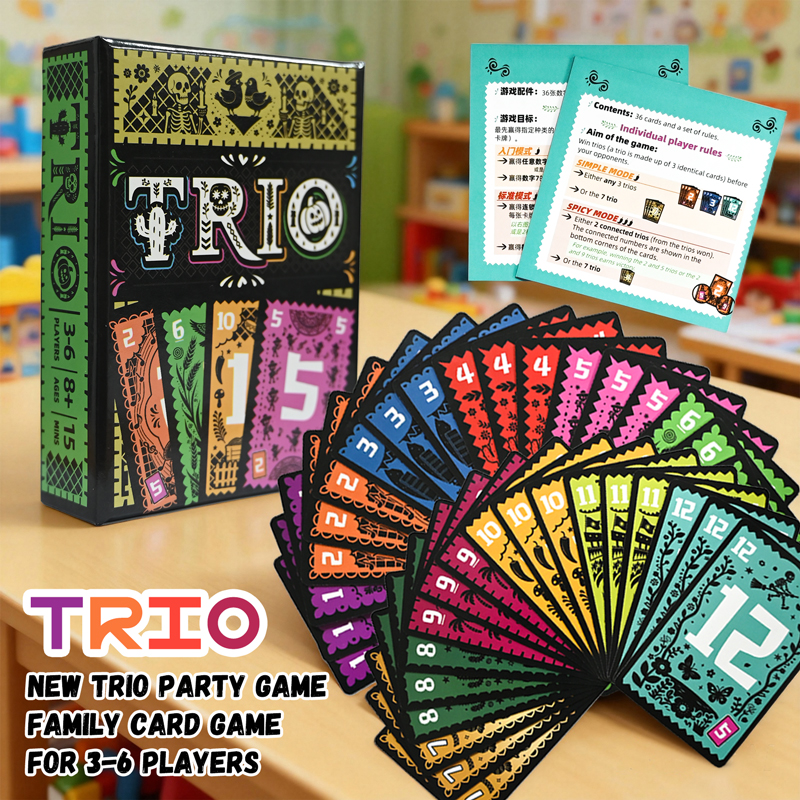Strategic Card Board Game TRIO - Board Game Strategi ulasan dan harga