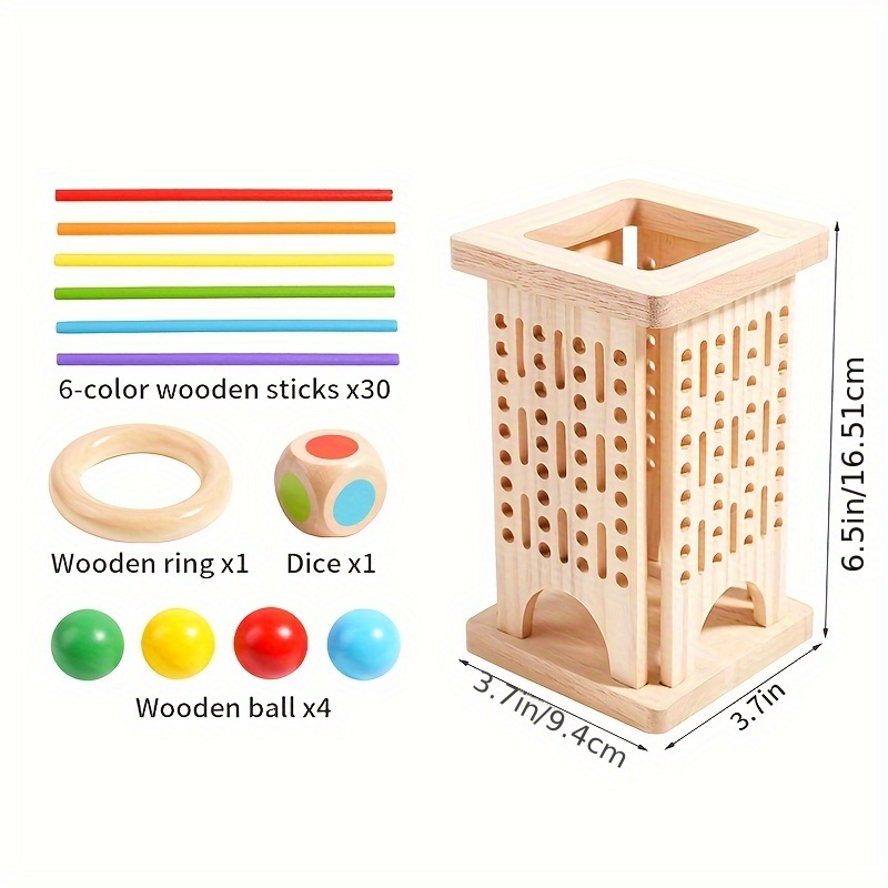 Wooden Stick Toys, Wooden Educ - Board Game Education ulasan dan harga