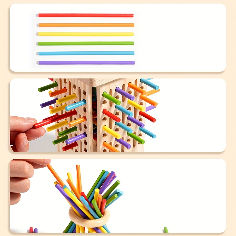 Wooden Stick Toys, Wooden Educ - Board Game Education ulasan dan harga