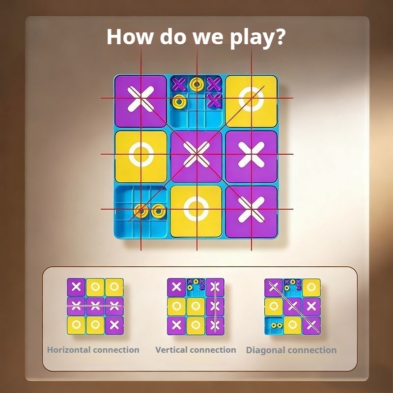 Fun Tic-Tac-Toe Board Game Kid - Board Game Strategi ulasan dan harga