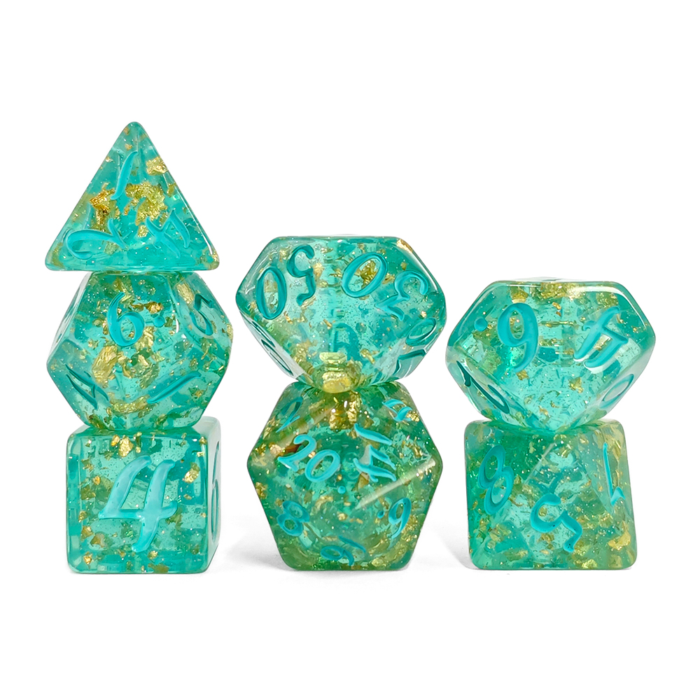 7Pcs/set Glitter Dice Set DnD  - Board Game Arena ulasan dan harga