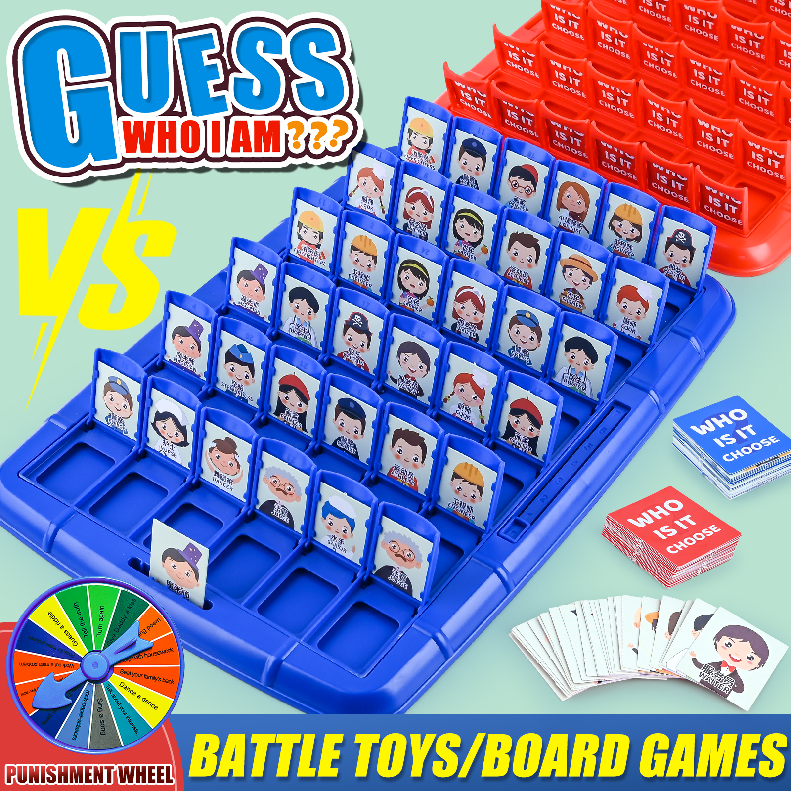 Guess Who I Am, Children'S Puz - Board Game With Chips ulasan dan harga