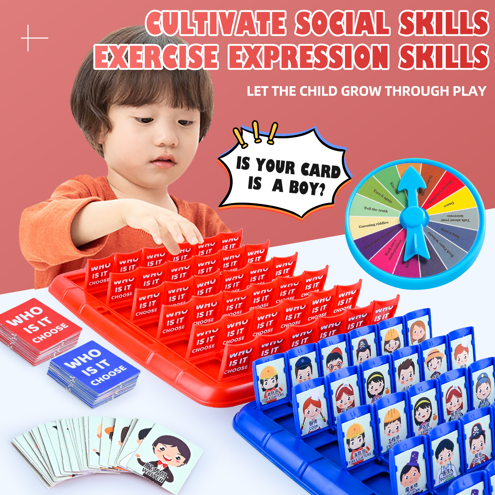 Guess Who I Am, Children'S Puz - Board Game With Chips ulasan dan harga