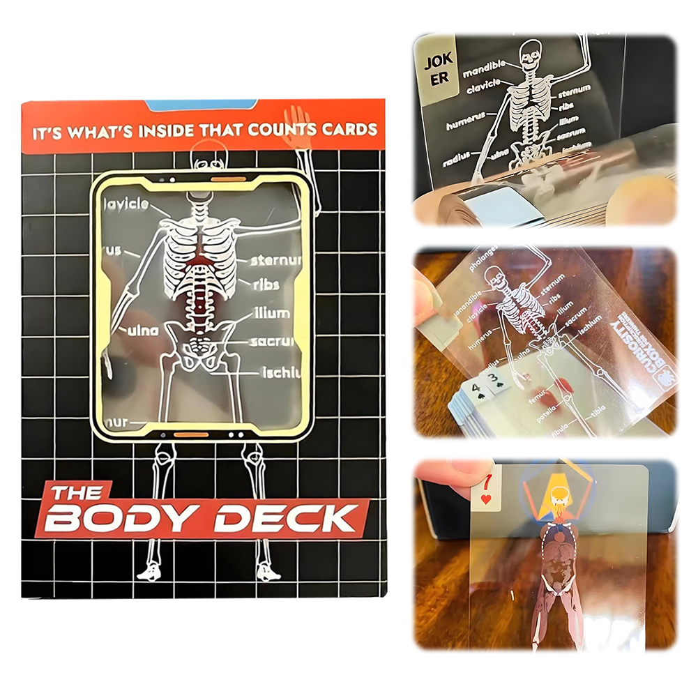 1-3PCS Human Anatomy Poker Car - Board Game With Chips ulasan dan harga