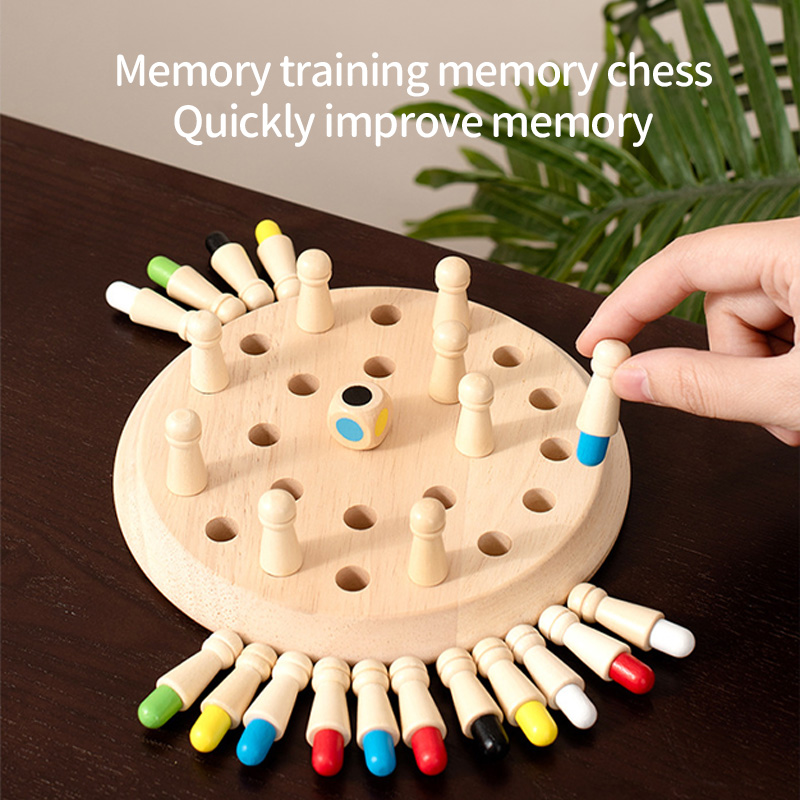Wooden Chessboard Color Memory - Board Game Oath ulasan dan harga