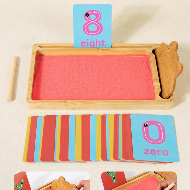 Wooden Sand Tray Writing Board - Board Game Nature ulasan dan harga
