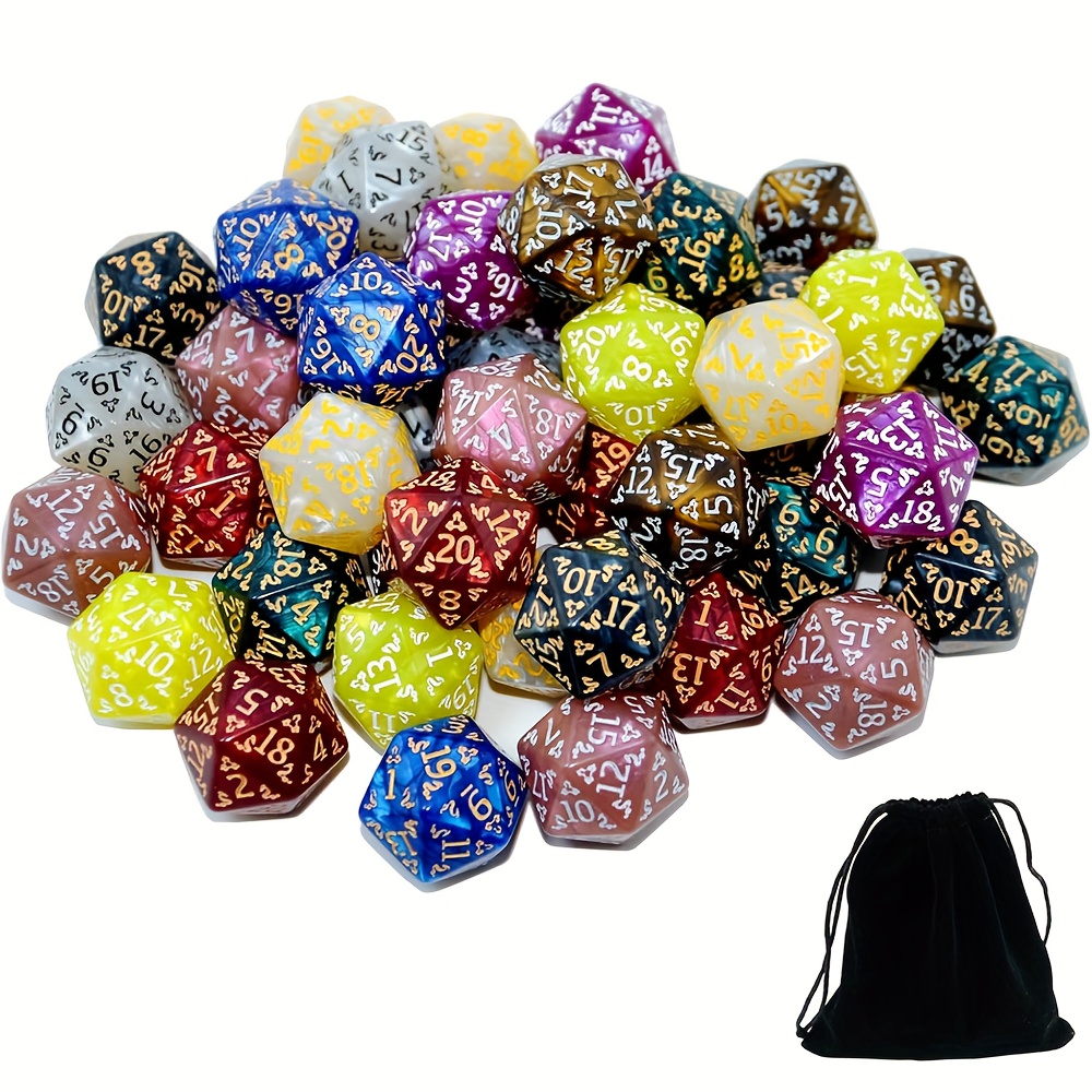 D20 Dice Set Two tone glitter/ - Dice Set Polyhedral ulasan dan harga