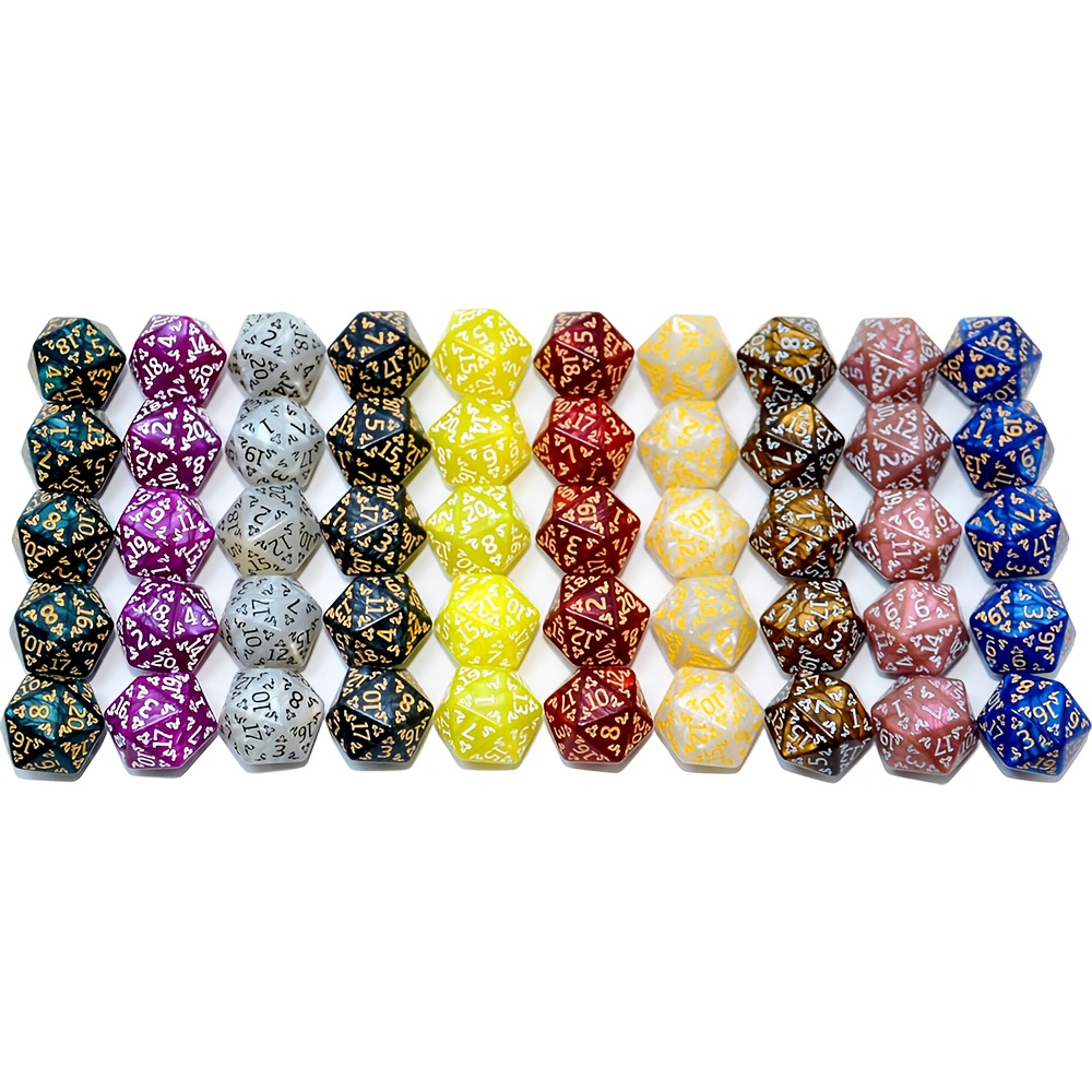 D20 Dice Set Two tone glitter/ - Dice Set Polyhedral ulasan dan harga