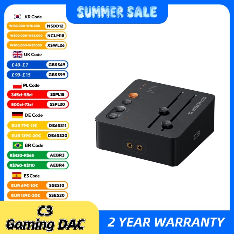 Fosi Audio C3 Gaming DAC Headp - Board Game With Chips ulasan dan harga
