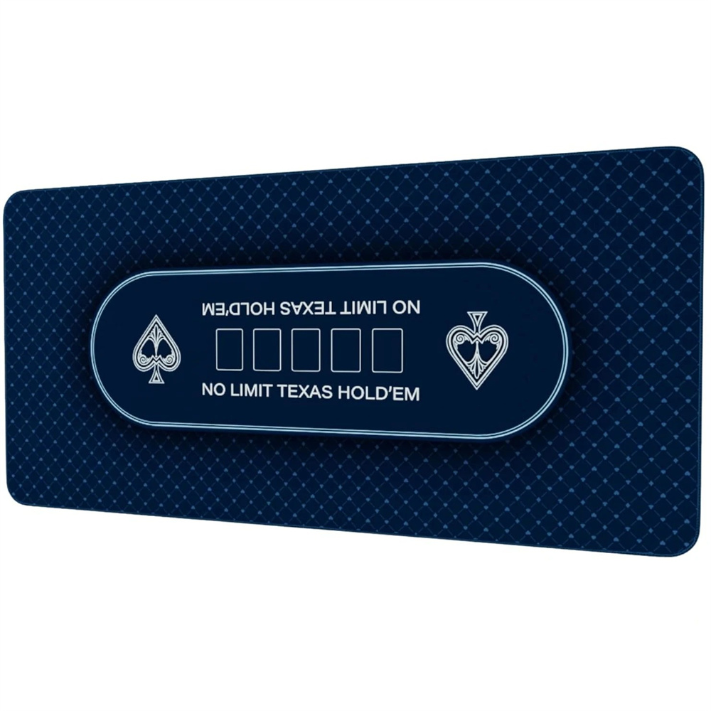 Texas Hold'em Table Mat  Rubbe - Board Game With Chips ulasan dan harga