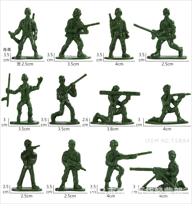 100pcs/lot Hot Bag Soldier Toy - Board Game Ww2 ulasan dan harga