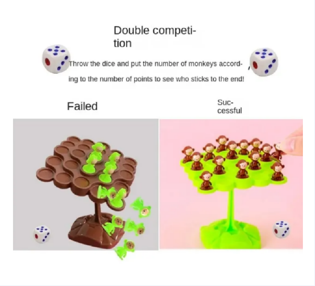 Monkey Balance Tree Focus Bala - Board Game Nature ulasan dan harga