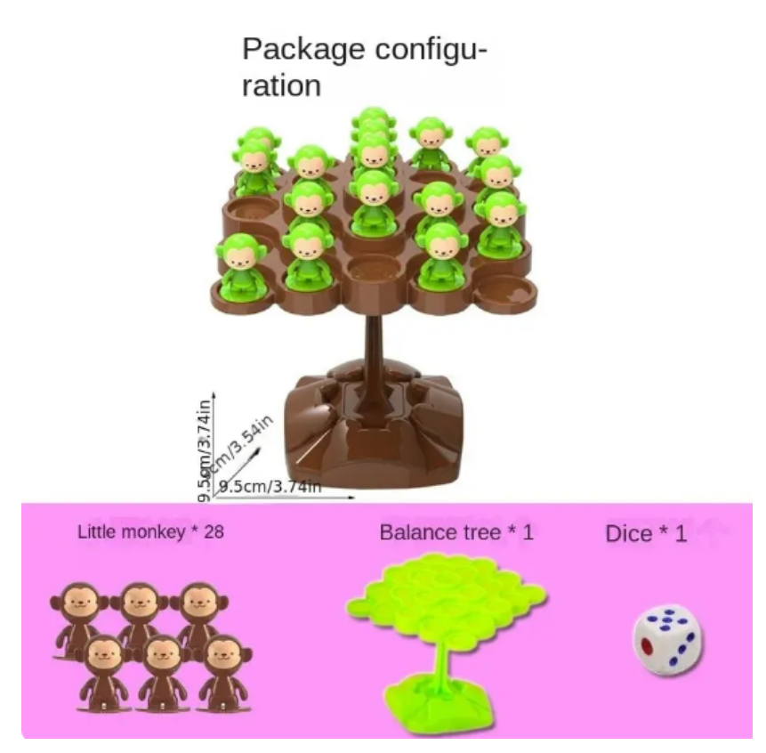 Monkey Balance Tree Focus Bala - Board Game Nature ulasan dan harga