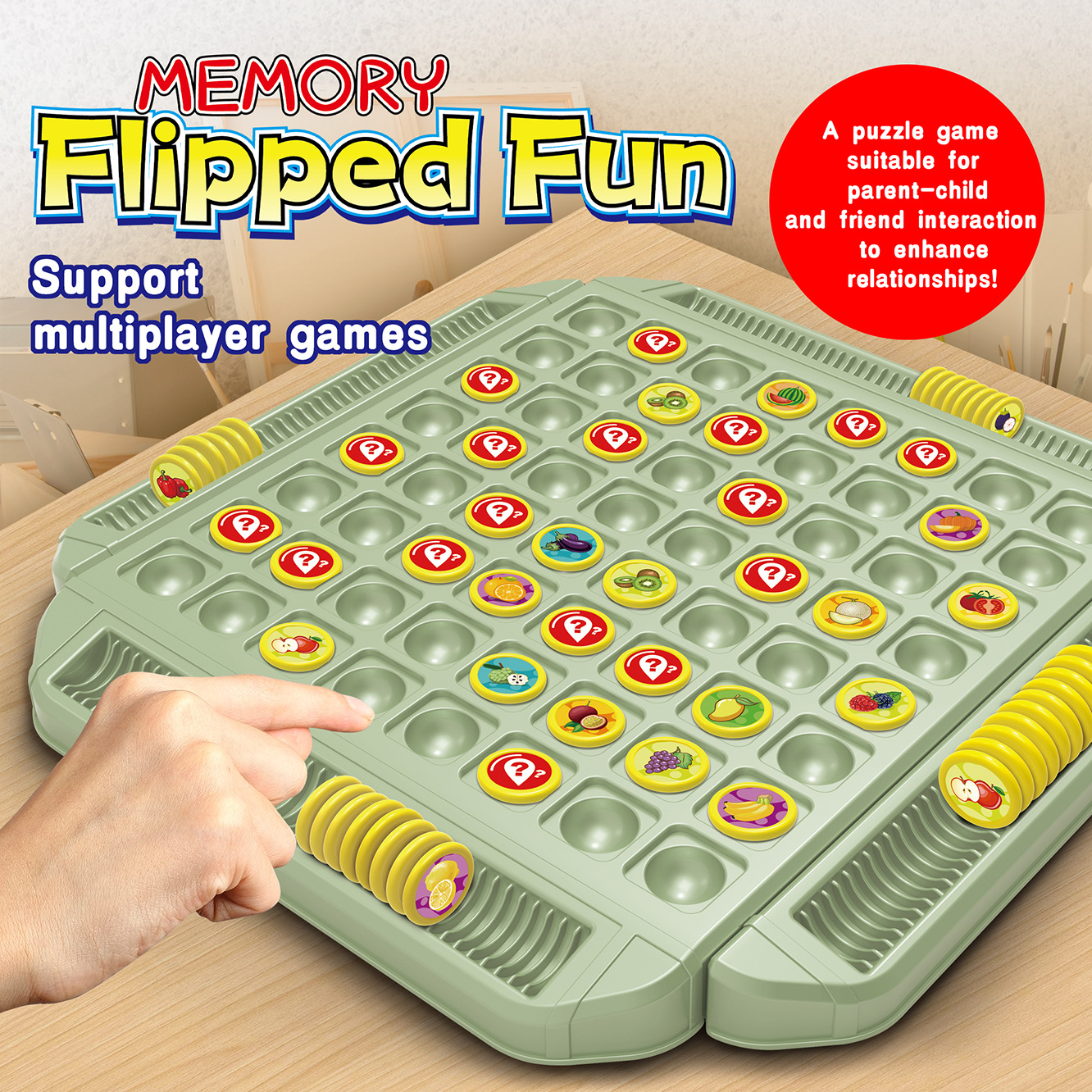 Fruit Flip Chess Memory Match  - Board Game Oath ulasan dan harga