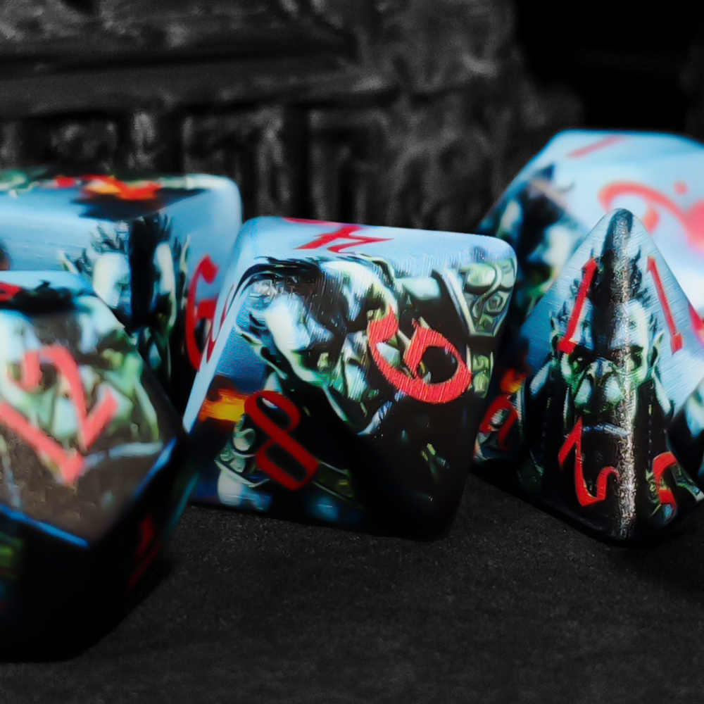 Orc Warrior Polyhedral 7-Piece - Dice Set Polyhedral ulasan dan harga