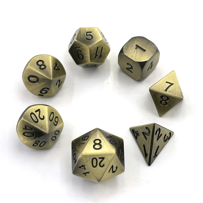 7PCS Metal Polyhedral Dices Se - Board Game Digital ulasan dan harga