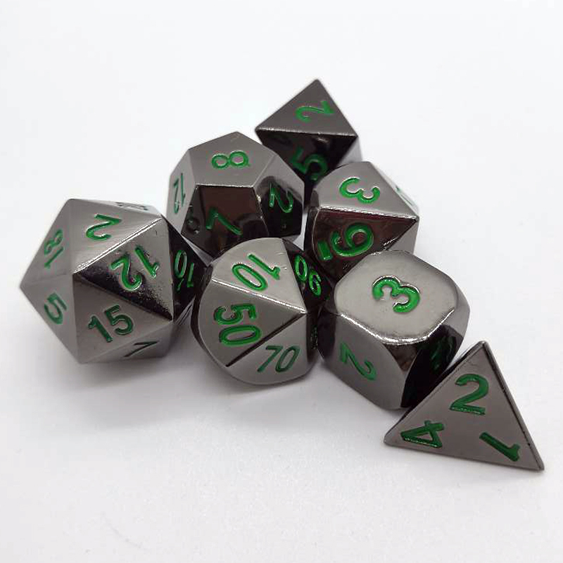 7PCS Metal Polyhedral Dices Se - Board Game Digital ulasan dan harga