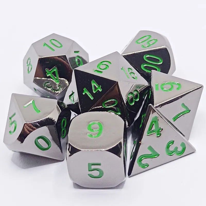 7PCS Metal Polyhedral Dices Se - Board Game Digital ulasan dan harga