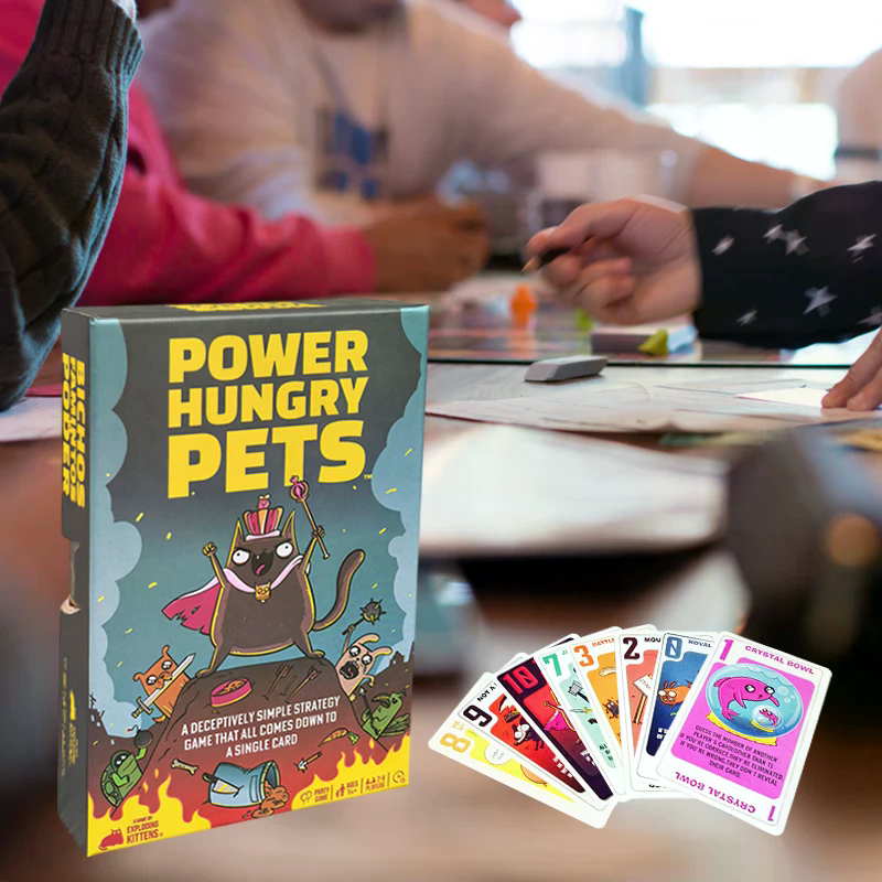 Power Hungry Pets Card Game Fa - Board Game Strategi ulasan dan harga