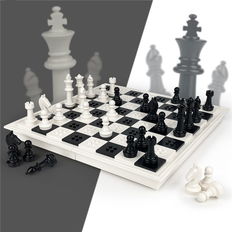White Chess Set, Premium Foldi - Board Game Ww2 ulasan dan harga