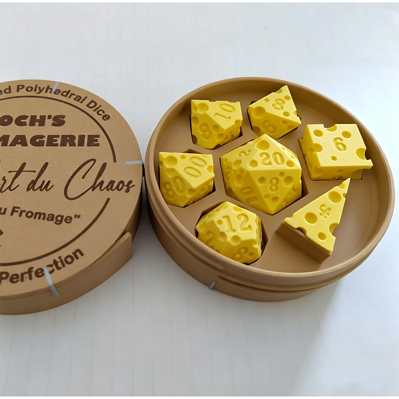 Cheese Polyhedral Dice Set Lay - Board Game Arena ulasan dan harga